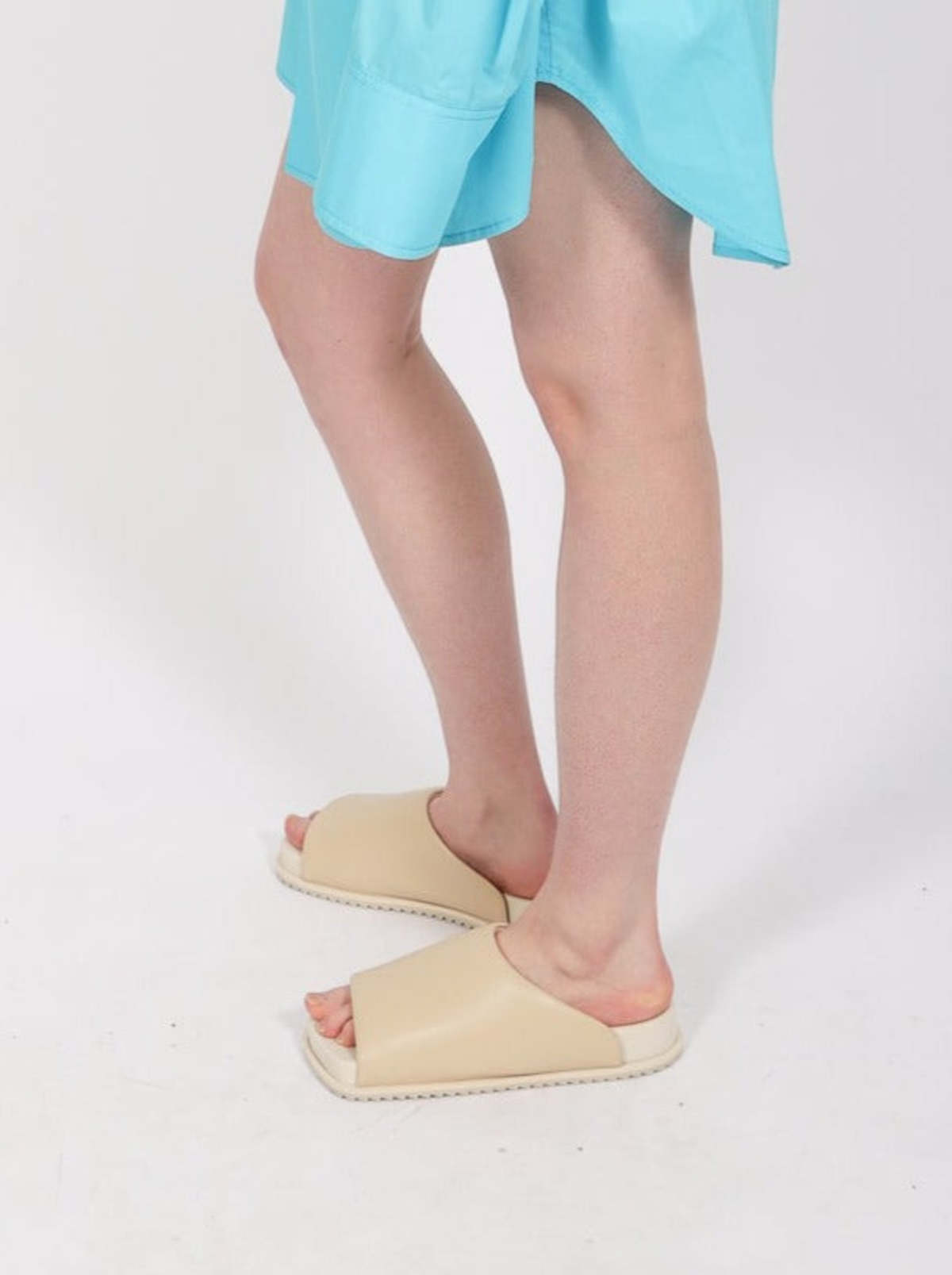 YUME YUME BEIGE エコレザー FINN SIDER サンダル YUME YUME Beige Finn Slider Sandals Yume Yume