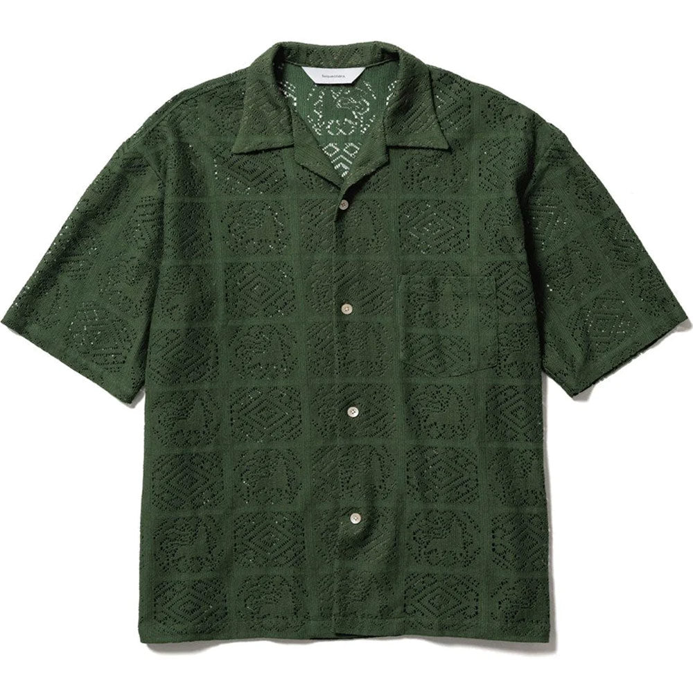 Sasquatchfabrix. JAH Lion Lace HS OC Shirt - Green | Garmentory
