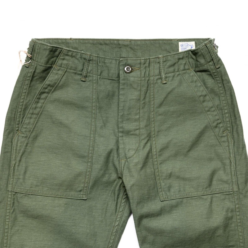 Orslow Slim Fit US Army Fatigue Pants - Green Orslow Slim Fit US Army Fatigue Pants - Green