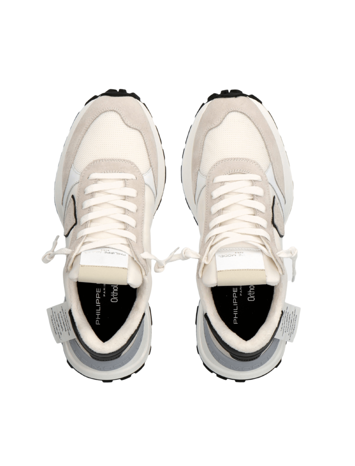 VIP【関税送料無料】希少 Philippe Model Low-Top Sneaker Philippe Model PARIS White / Silver / Black - Free delivery