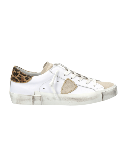 ★Philippe Model(Men)★PRSX Low Sneaker★Foxy Lamine Philippe Model PRSX Low Foxy Lamine Sneakers - White/Argent
