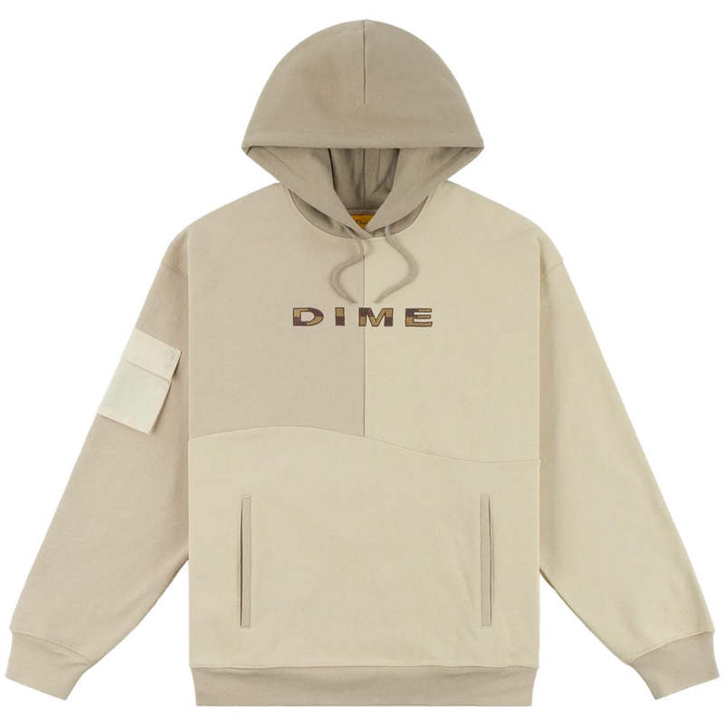 Dime 3 Tone Split Hoodie - Sand | Garmentory