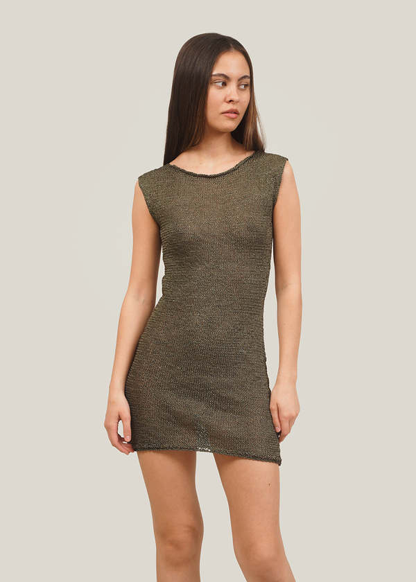 knee length dresses for ladies Austin Mini Dress in Orange Plates | Palm Noosa