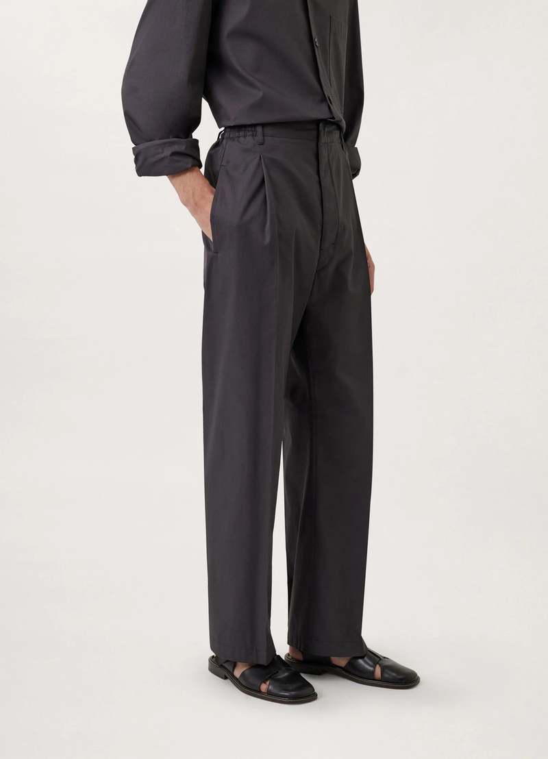 Lemaire Easy Pleated Pants - Zinc | Garmentory