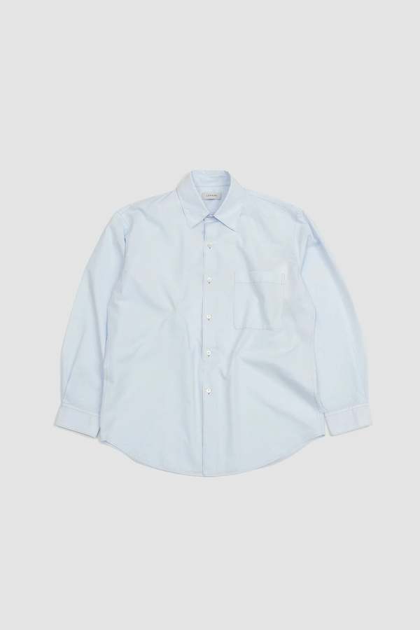 Lemaire Regular Long Sleeve Shirt - Sky | Garmentory