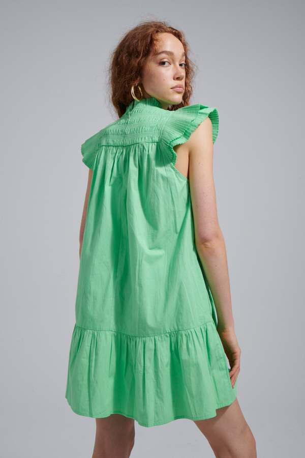 green poppy dress Buy Motel Gabby Green Sequin Dress in Iridescent at Motel Rocks main image 0