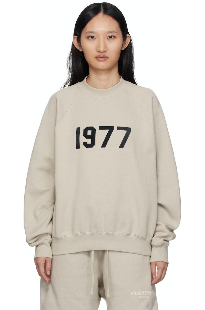 ESSENTIALS 1977トレーナー ベージュ Essentials Beige '1977' Sweatshirt | Garmentory