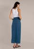 Mundaka Denim Long Skirt - Blue - Thumbnail 2