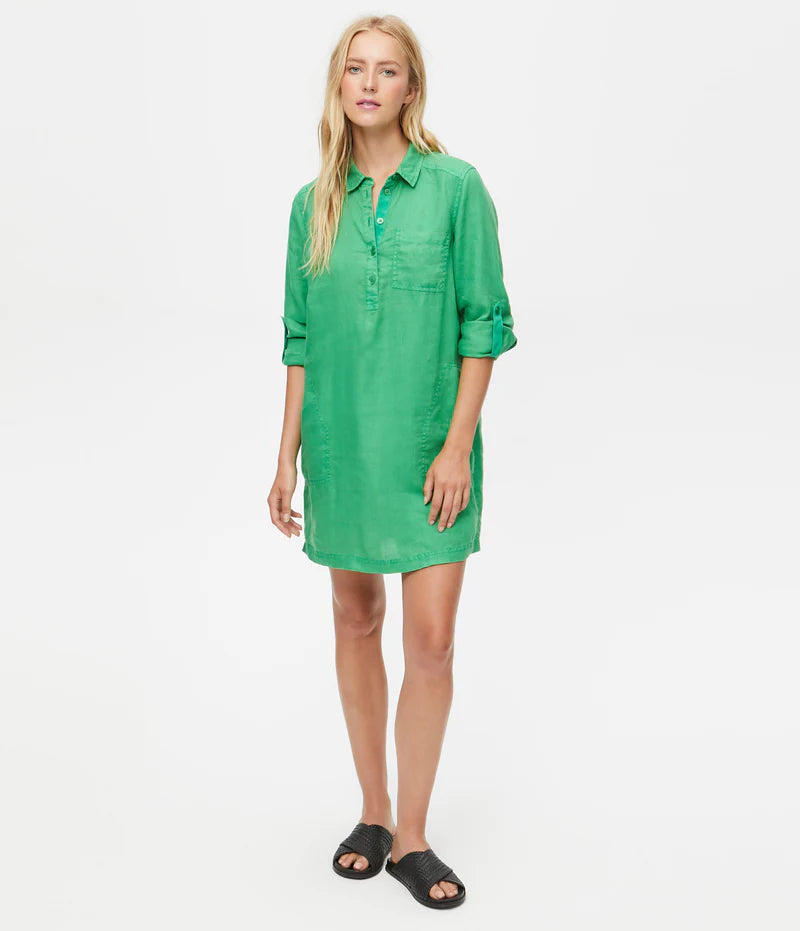faithfull linen mini dress Faithfull The Brand main image 0