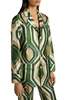 FRS Asia Painted Diamond Silk Scarf - Geometrico Verde - Thumbnail 5