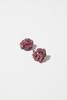 oscar de la renta  BEJEWELED FABRIC FLOWER EARRINGSINGS - Thumbnail 3
