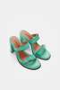 Petar Petrov BLOCK HEEL STRAP MULES - EUCALYPTUS - Thumbnail 7