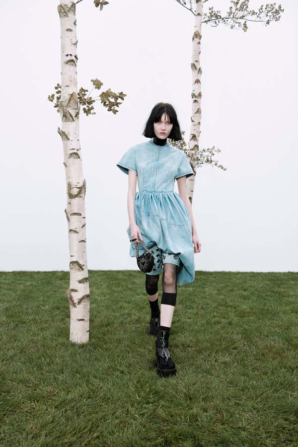 white christmas dresses Denim Balloon Dress – anousshka.com main image 1