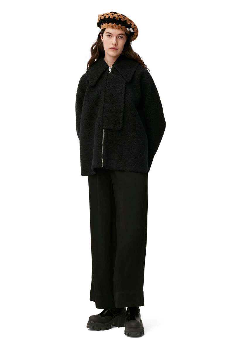 Ganni Boucle Wool Jacket | Garmentory