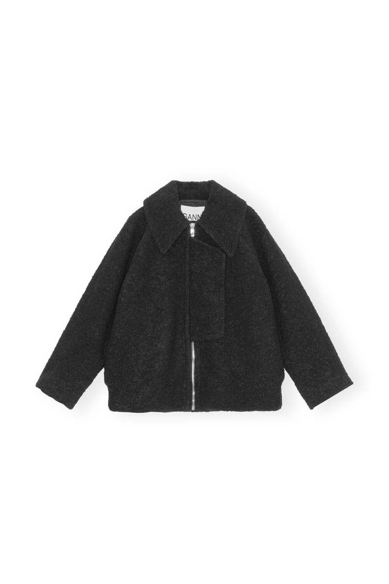 VIP【関税送料無料】希少 GANNI BOUCLE WOOL BIKER JACKET Ganni Boucle Wool Jacket | Garmentory