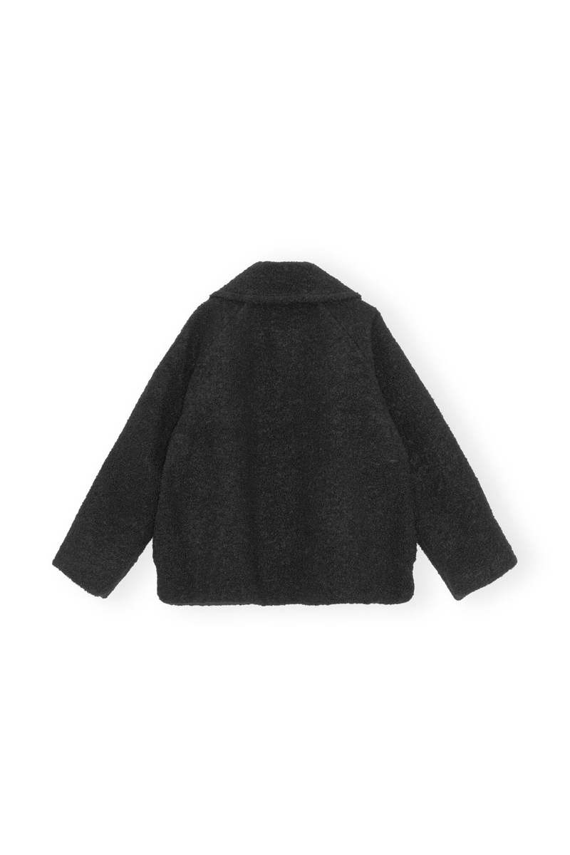 ジャケット・アウター ganni boucle wool jacket Black Black Textured Boucle Wool Jacket | GANNI US