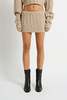 Christopher Esber CABLE KNIT MICRO SKIRT - TAN - Thumbnail 4