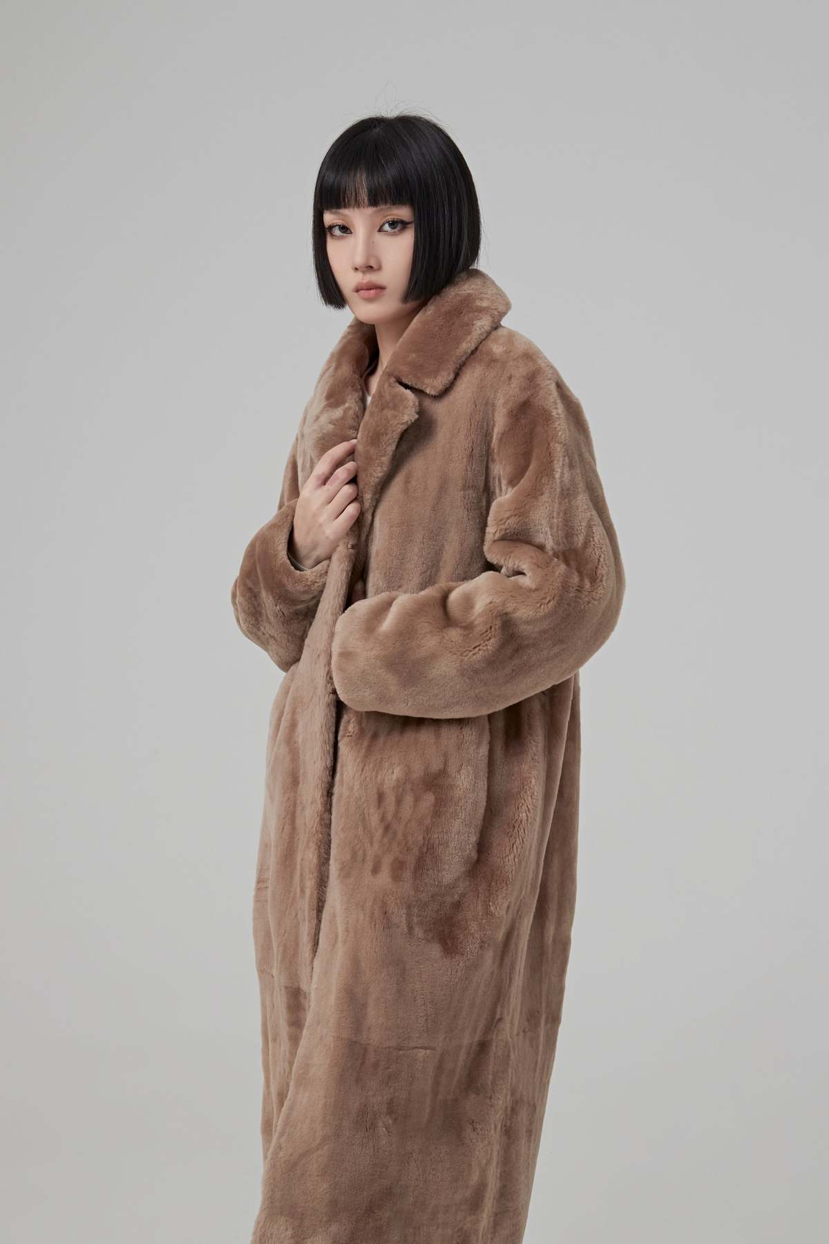 yves salomon  COAT IRONED MERINOS LAMB - Image 3 of 21