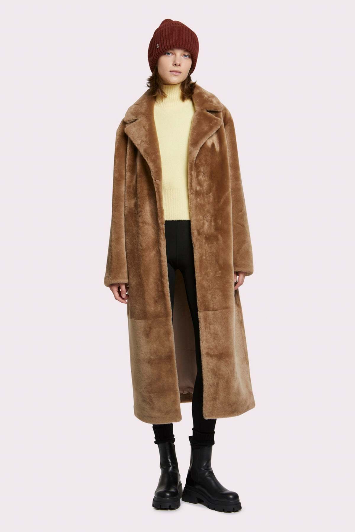 yves salomon  COAT IRONED MERINOS LAMB - Image 4 of 21