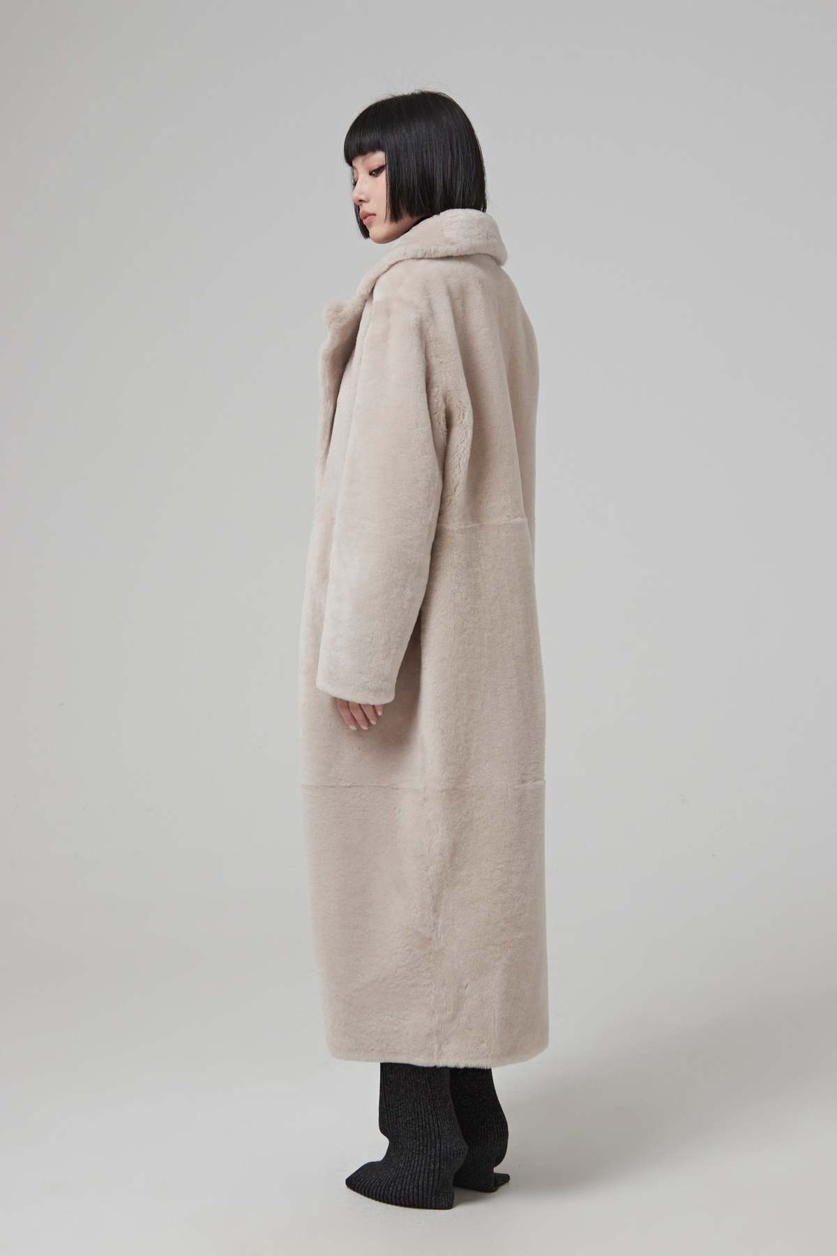 yves salomon  COAT IRONED MERINOS LAMB - Image 11 of 21