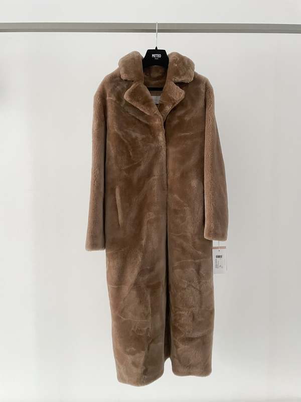 yves salomon  COAT IRONED MERINOS LAMB