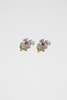 Oscar De La Renta Crystal Flower Earrings - Thumbnail 1
