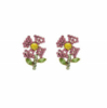 Oscar De La Renta Crystal Flower Earrings - Thumbnail 11