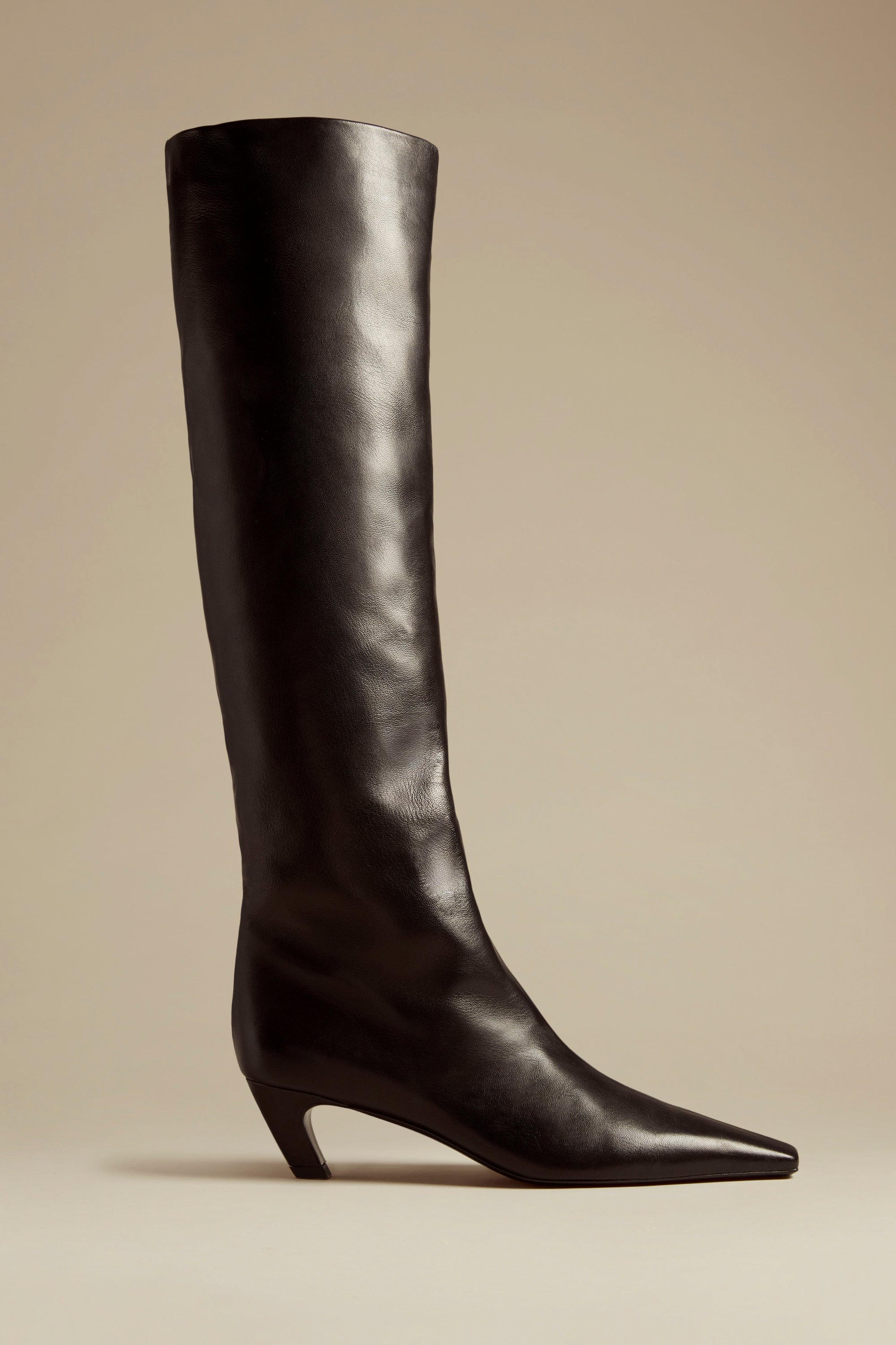 khaite DAVIS KNEE HIGH BOOT | Garmentory