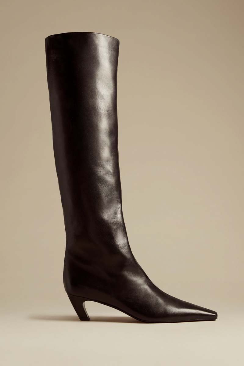 khaite DAVIS KNEE HIGH BOOT | Garmentory