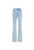 ALESSANDRA RICH Flared Denim Jeans - Acid Blue - Thumbnail 7