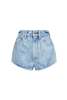 ALESSANDRA RICH High Waisted Denim Shorts - Acid Blue - Thumbnail 5