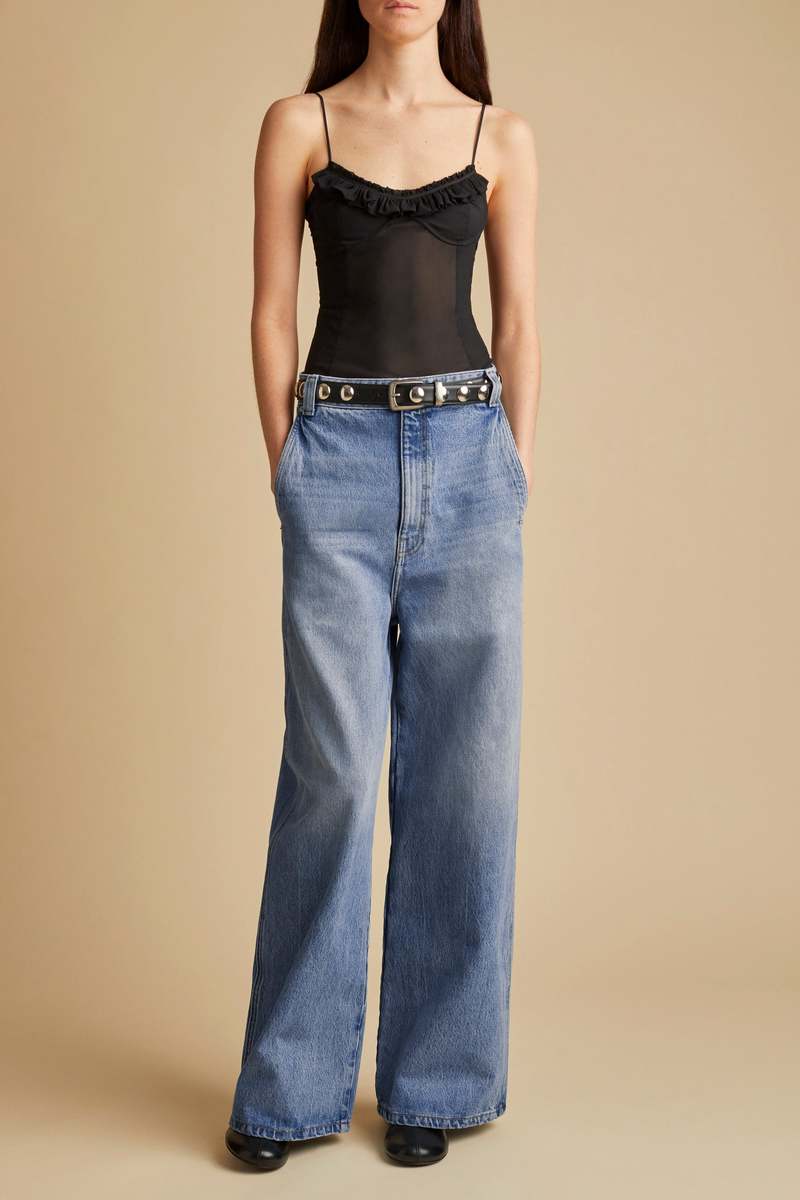 【KHAITE】ian mid-rise wide-leg ジーンズ Khaite Ian Jean - Kirk | Garmentory
