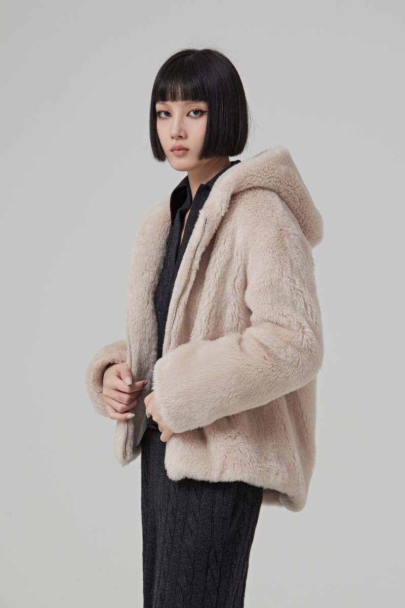 yves salomon WOOL JACKET - CREME