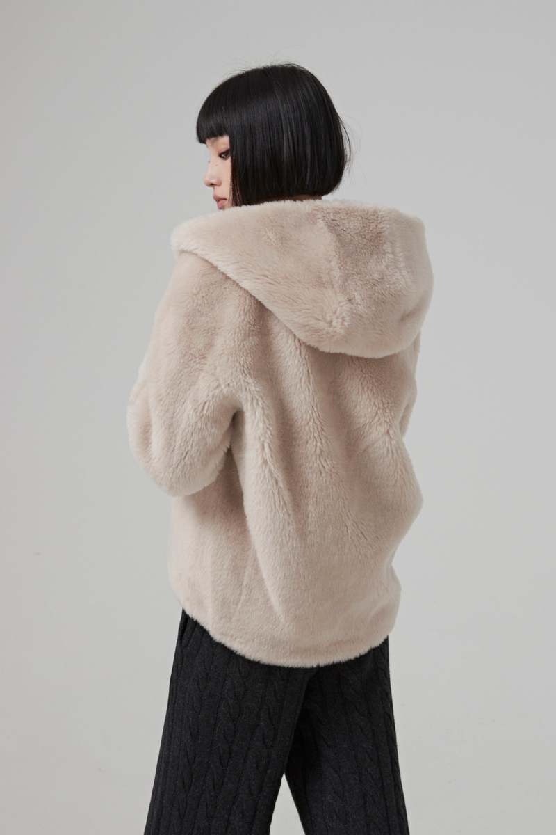 yves salomon WOOL JACKET - CREME