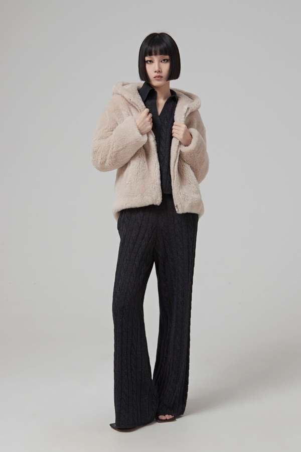 yves salomon WOOL JACKET - CREME