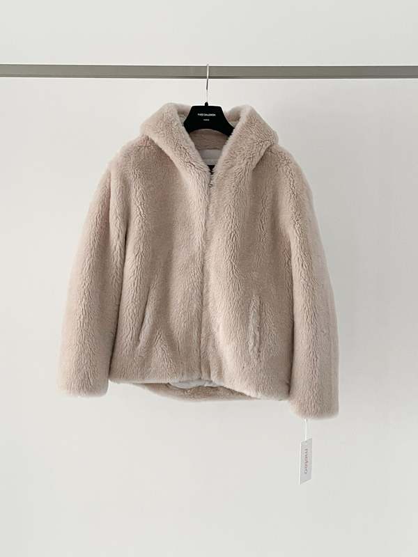 yves salomon WOOL JACKET - CREME