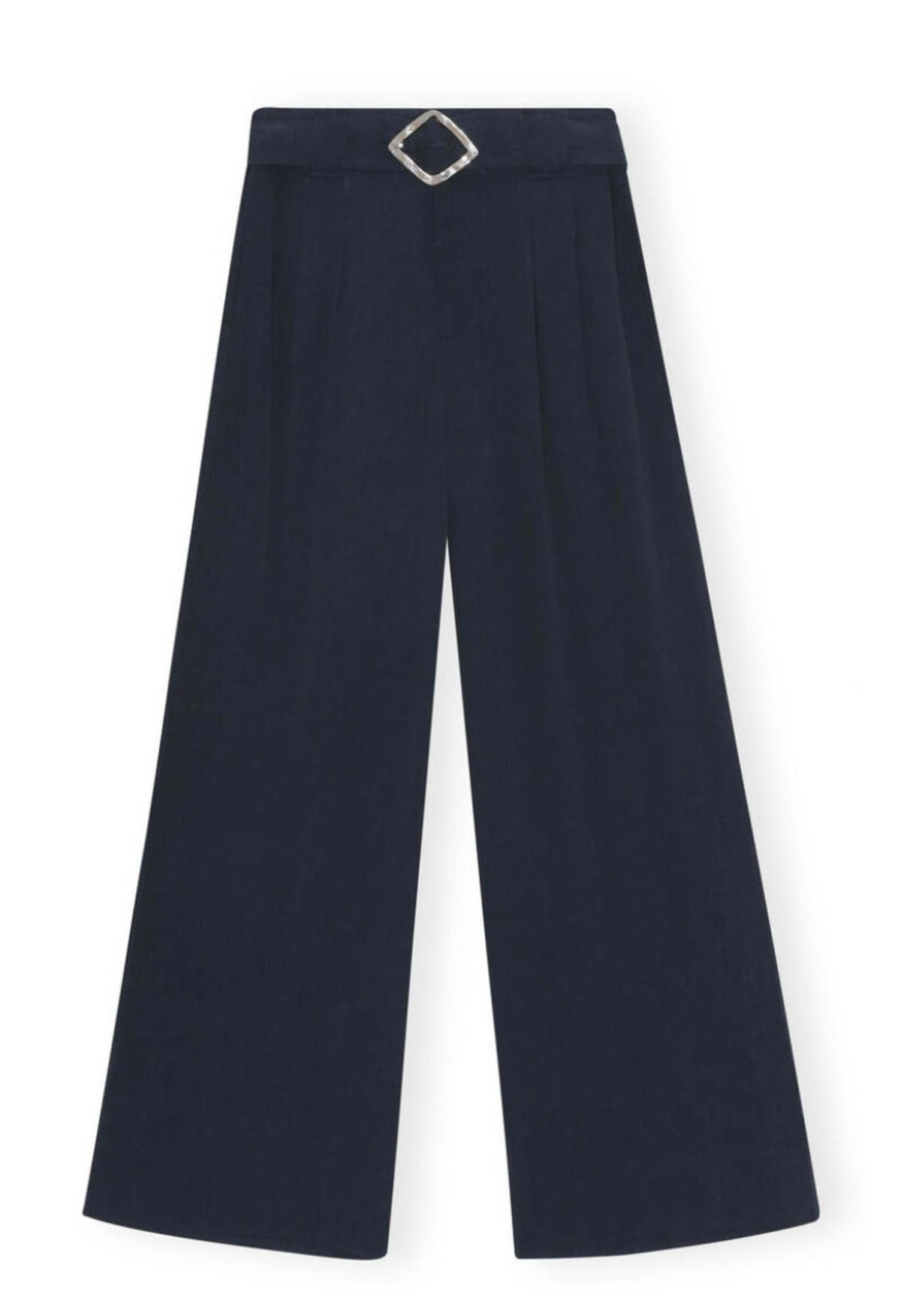 Ganni Light Structured Jacquard Wide Pants | Garmentory