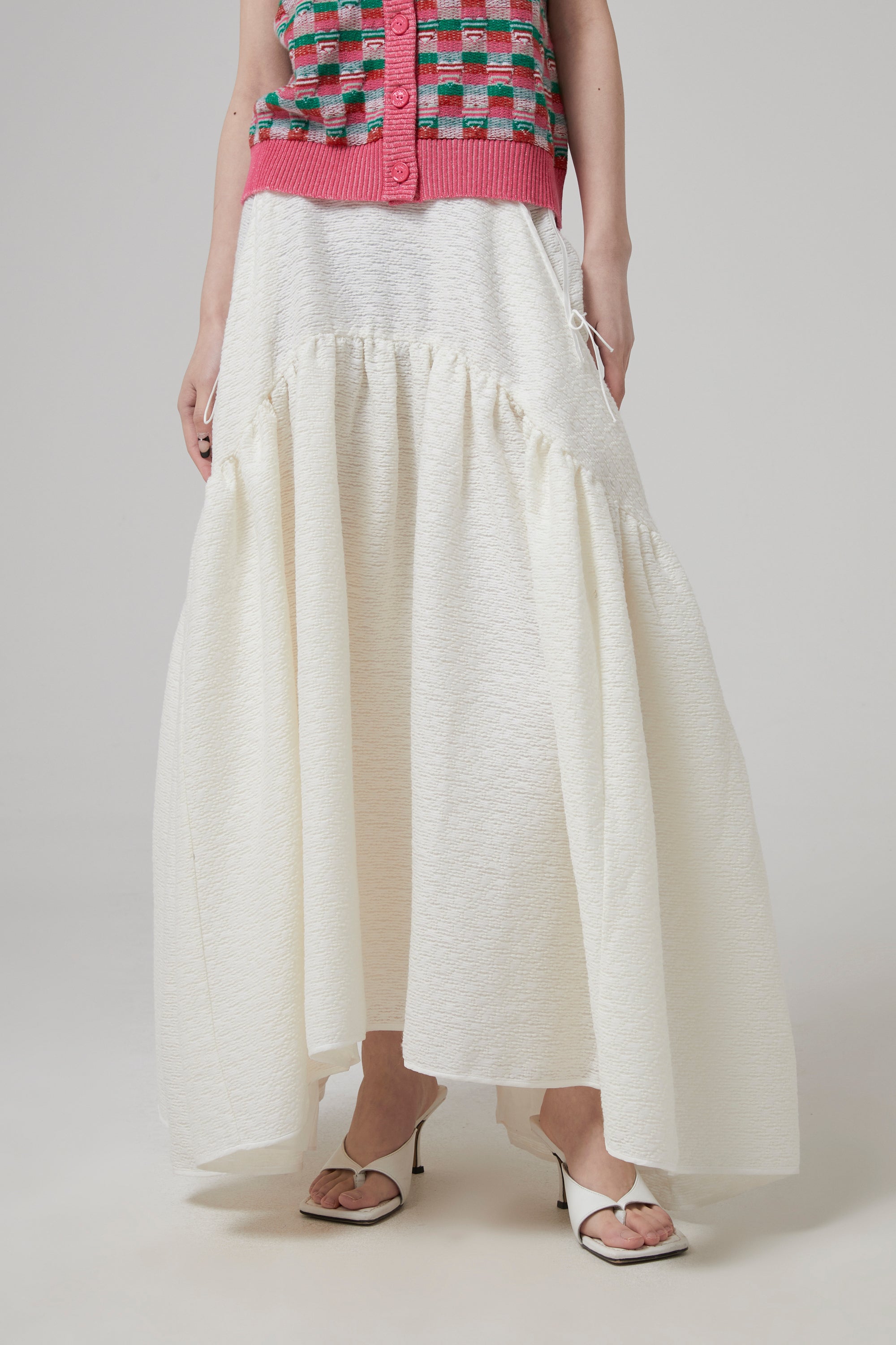 Cecilie Bahnsen Lilly Skirt - Ecru | Garmentory