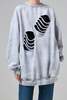 we11done LOGO CUT OUT SWEATSHIRT - White/Black - Thumbnail 1