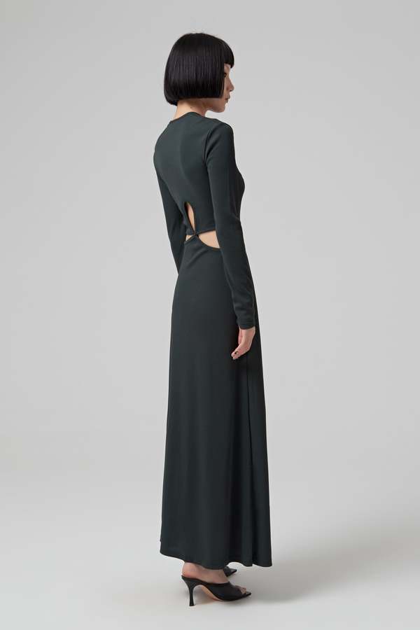 strapless open back dress Christopher Esber Sculptured Pleated Rib Dress