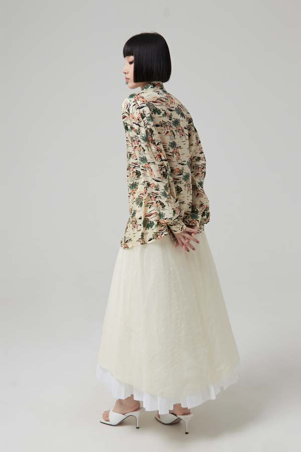 【PORTERNA】Luca mid-length skirt PORTERNA】Luca mid-length skirt