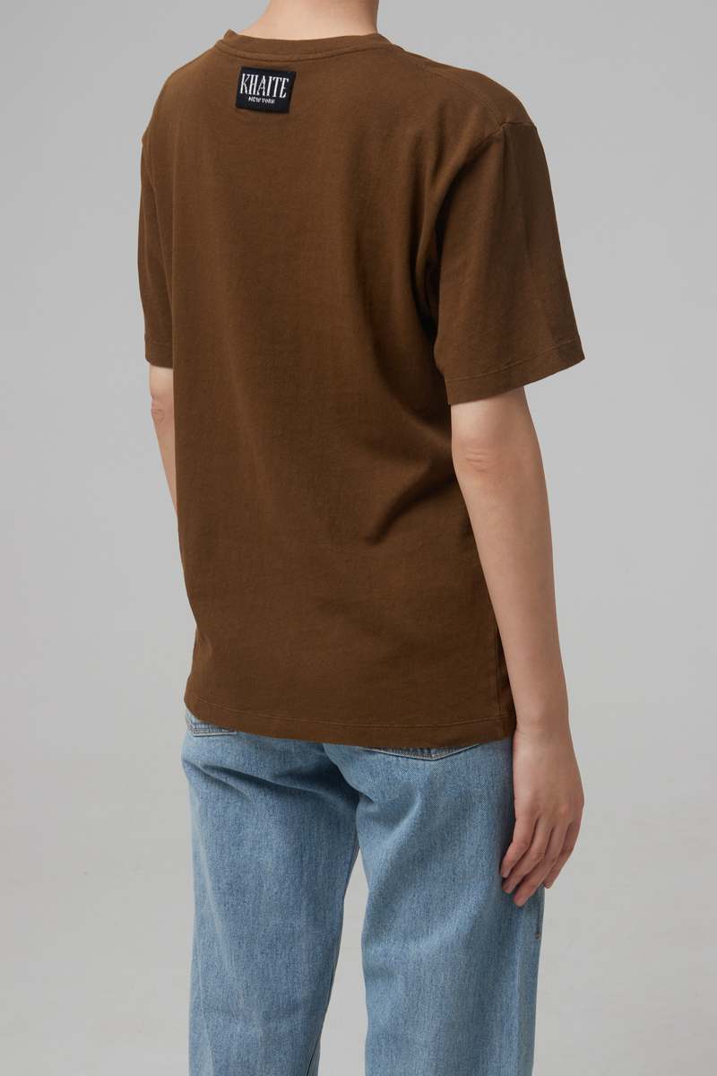 Tシャツ・カットソー KHAITE MAE SS T-SHIRT Mae T-Shirt in Black – KHAITE