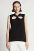 Proenza Schouler Matte Viscose Crepe Cut Out Top - Thumbnail 1