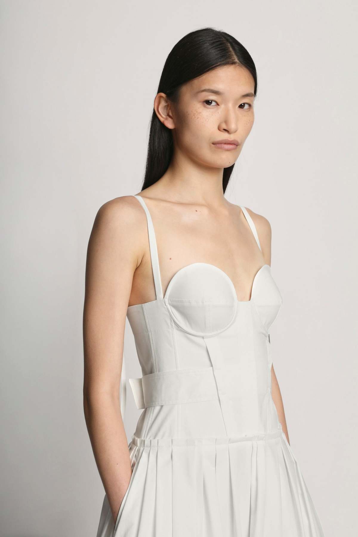 Proenza Schouler Poplin Bustier Dress | Garmentory