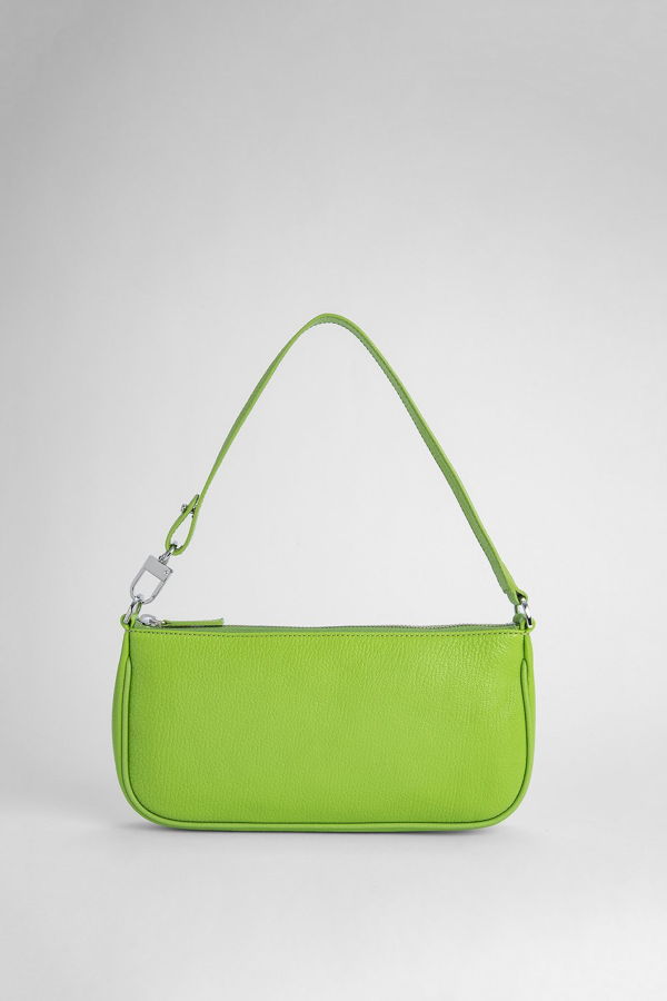 By Far Rachel Grained Leather Bag - Pistachio