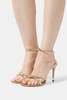 Victoria Beckham RHINESTONE SANDALS - LIGHT GOLD - Thumbnail 1