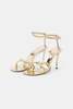 Victoria Beckham RHINESTONE SANDALS - LIGHT GOLD - Thumbnail 3