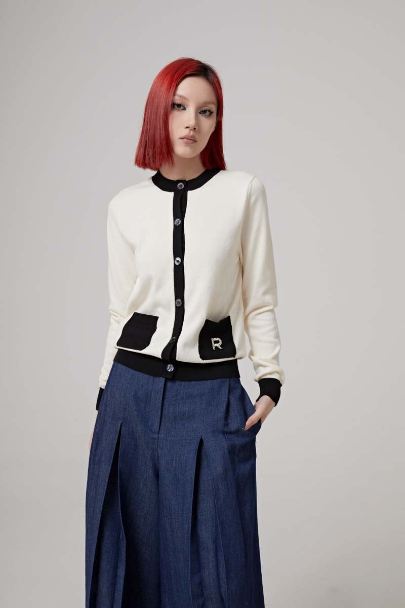 Rochas ROUND NECK CARDIGAN Garmentory