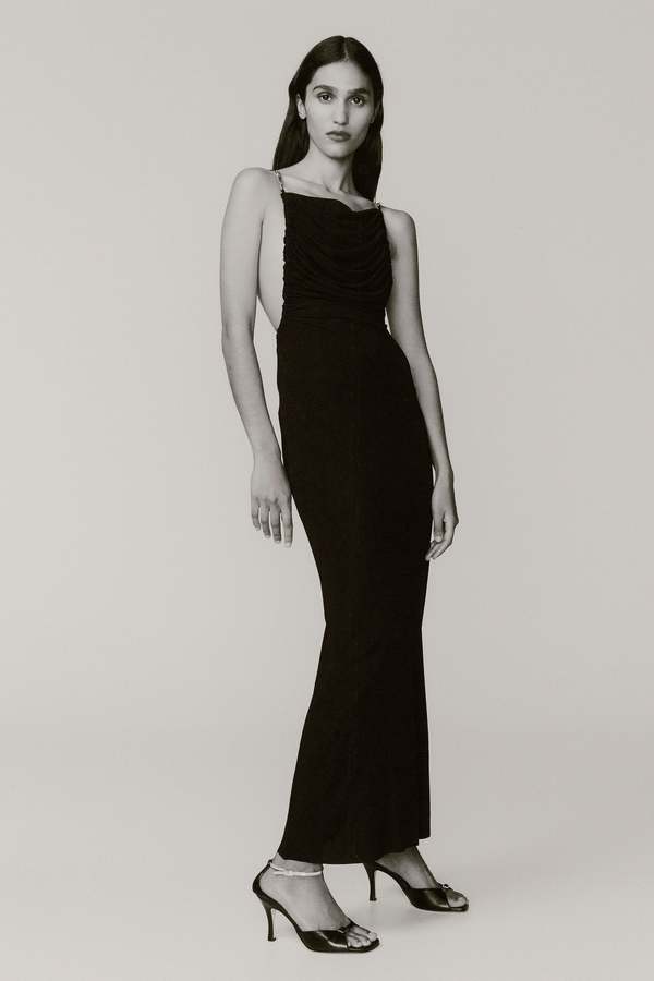 christopher esber sculptured pleated rib dress black Christopher Esber Sculptured Pleated Rib Dress Rent a Dress