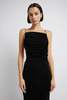 Christopher Esber SCULPTED STRAPPED RUCHED DRESS - Black - Thumbnail 5